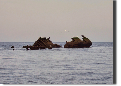 Backbordseite von vorne Backbordseite von vorne